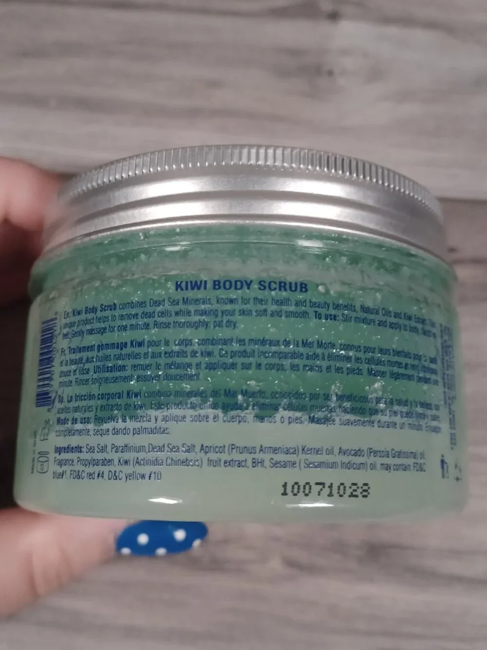 Obey Your Body Dead Sea Minerals Kiwi Body Scrub New